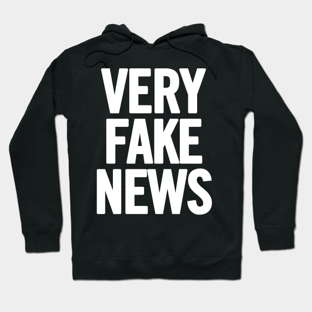 Very Fake News Hoodie by sergiovarela